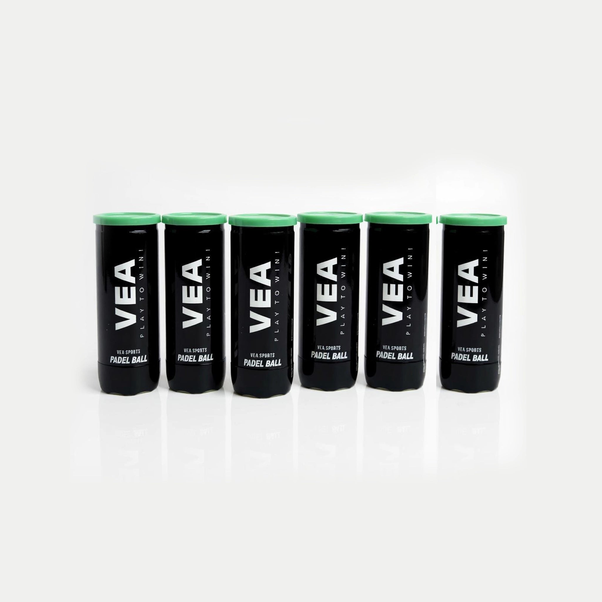 VEA Padel Balls – 18 Balls (6 Tubes) | Durable, High Bounce, Tournament Grade